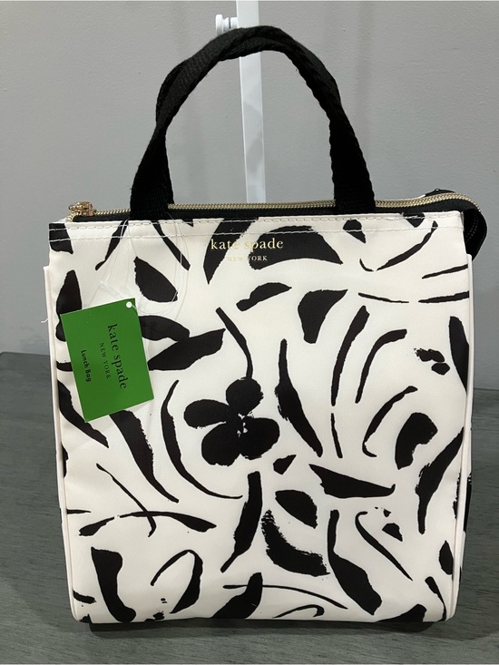 kate spade Handbags - Kate Spade Black and White Abstract Floral Tote